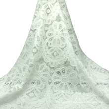 White cotton lace embroidery dress lace fabric 120CM
